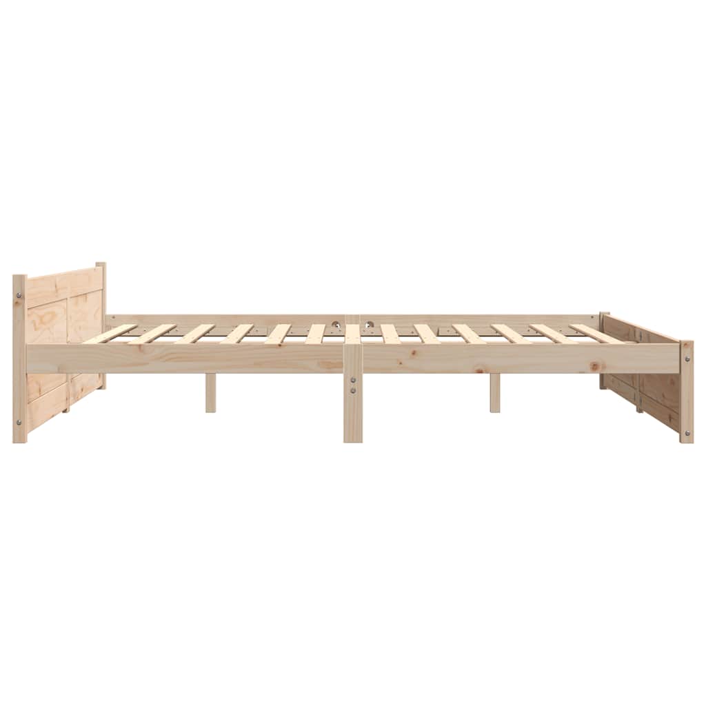 Bed Frame without Mattress Solid Wood 200x200 cm