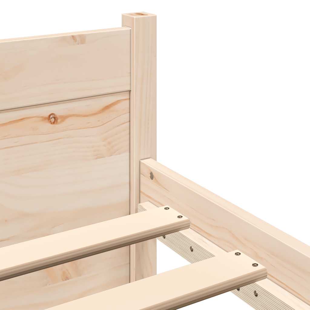 Bed Frame without Mattress Solid Wood 200x200 cm