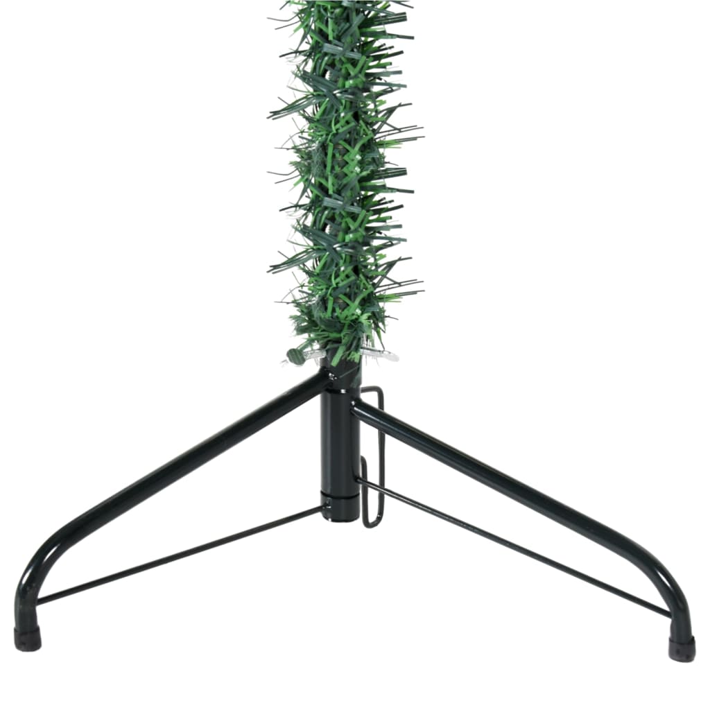 vidaXL Slim Artificial Half Christmas Tree with Stand Green 180 cm