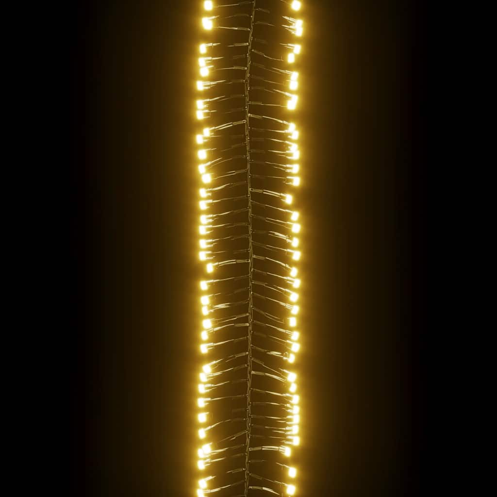 LED Cluster String with 400 LEDs Warm White PVC