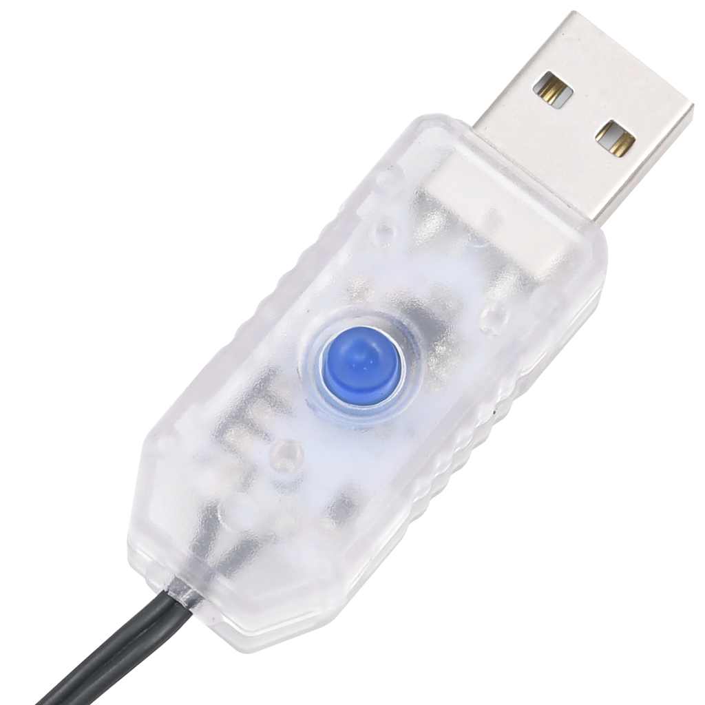 LED Cluster String with 400 LEDs Warm White PVC
