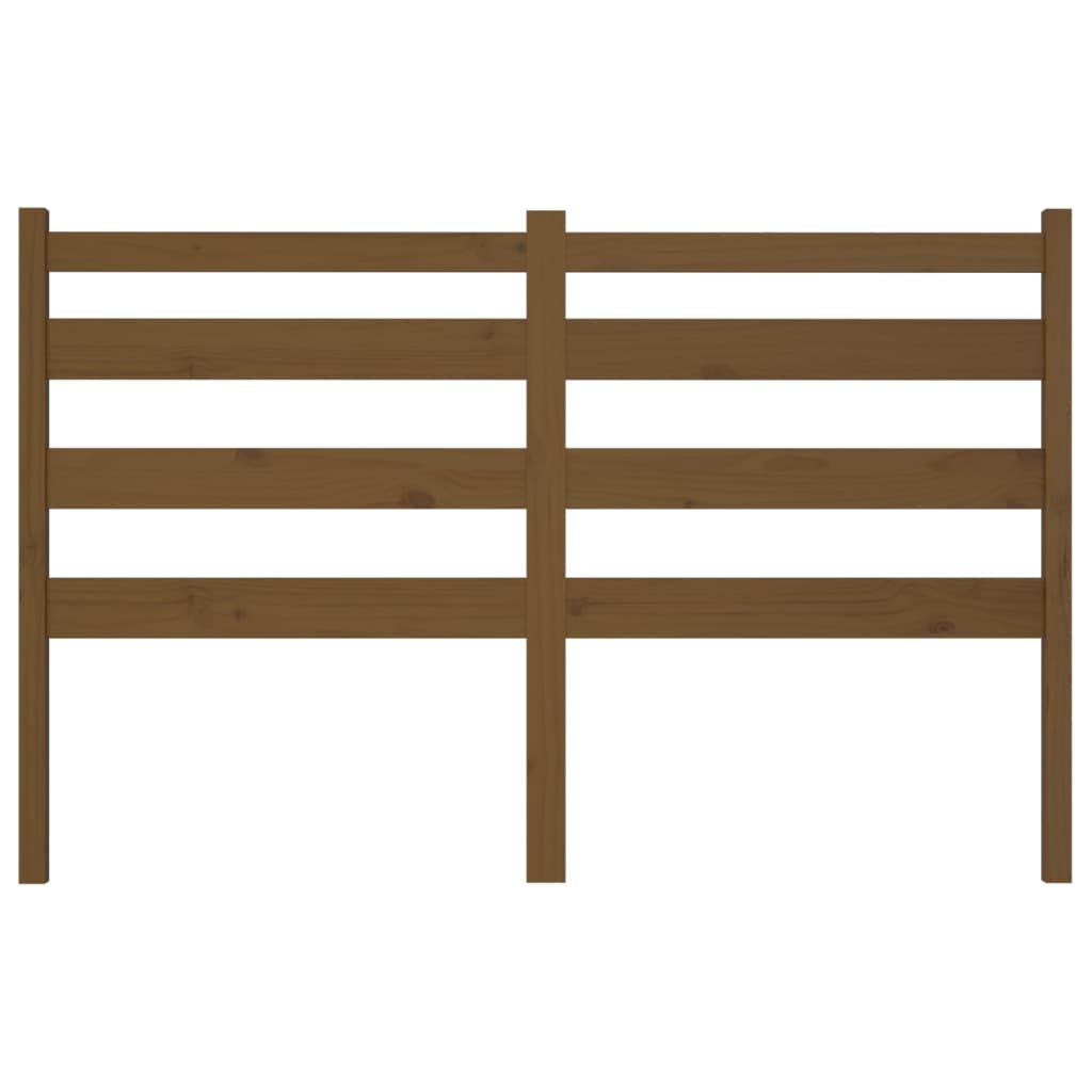 Bed Headboard Honey Brown 141x4x100 cm Solid Wood Pine