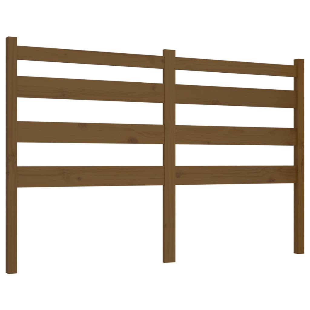 Bed Headboard Honey Brown 186x4x100 cm Solid Wood Pine