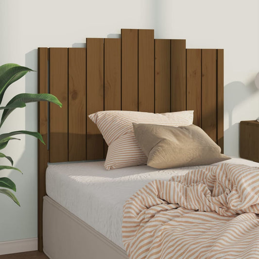 vidaXL Bed Headboard Honey Brown 106x4x110 cm Solid Wood Pine