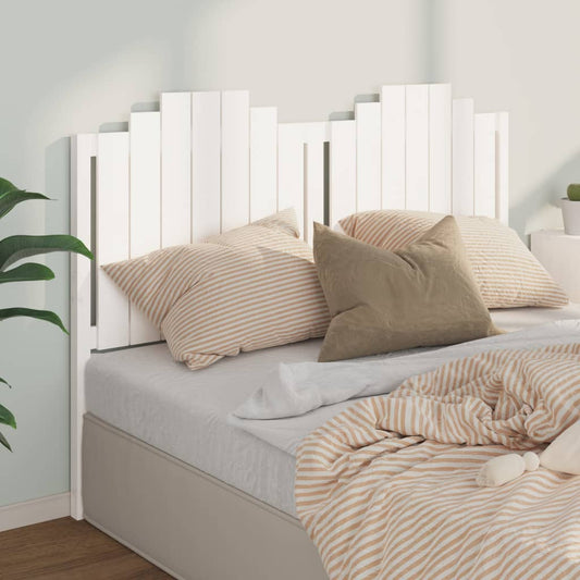 vidaXL Bed Headboard White 156x4x110 cm Solid Wood Pine