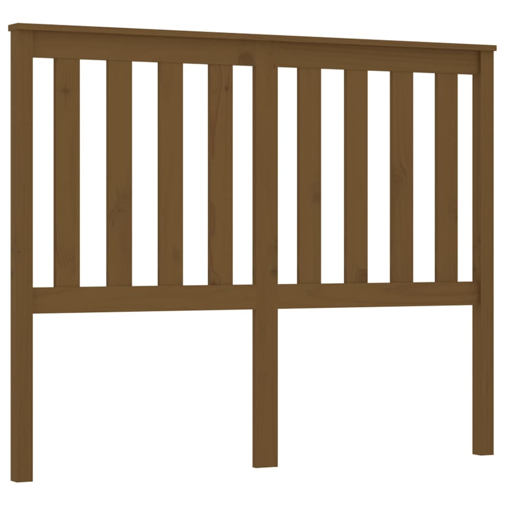 vidaXL Bed Headboard Honey Brown 126x6x101 cm Solid Wood Pine