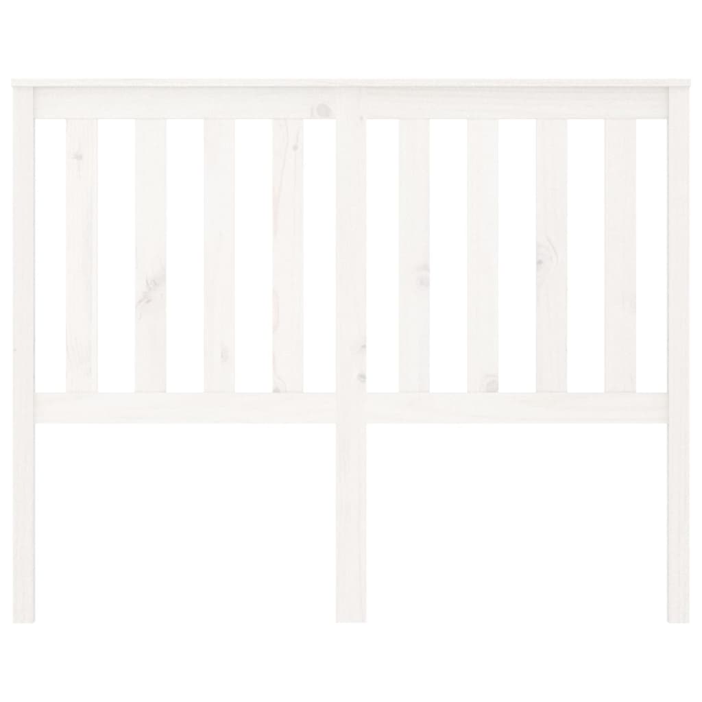 vidaXL Bed Headboard White 141x6x101 cm Solid Wood Pine