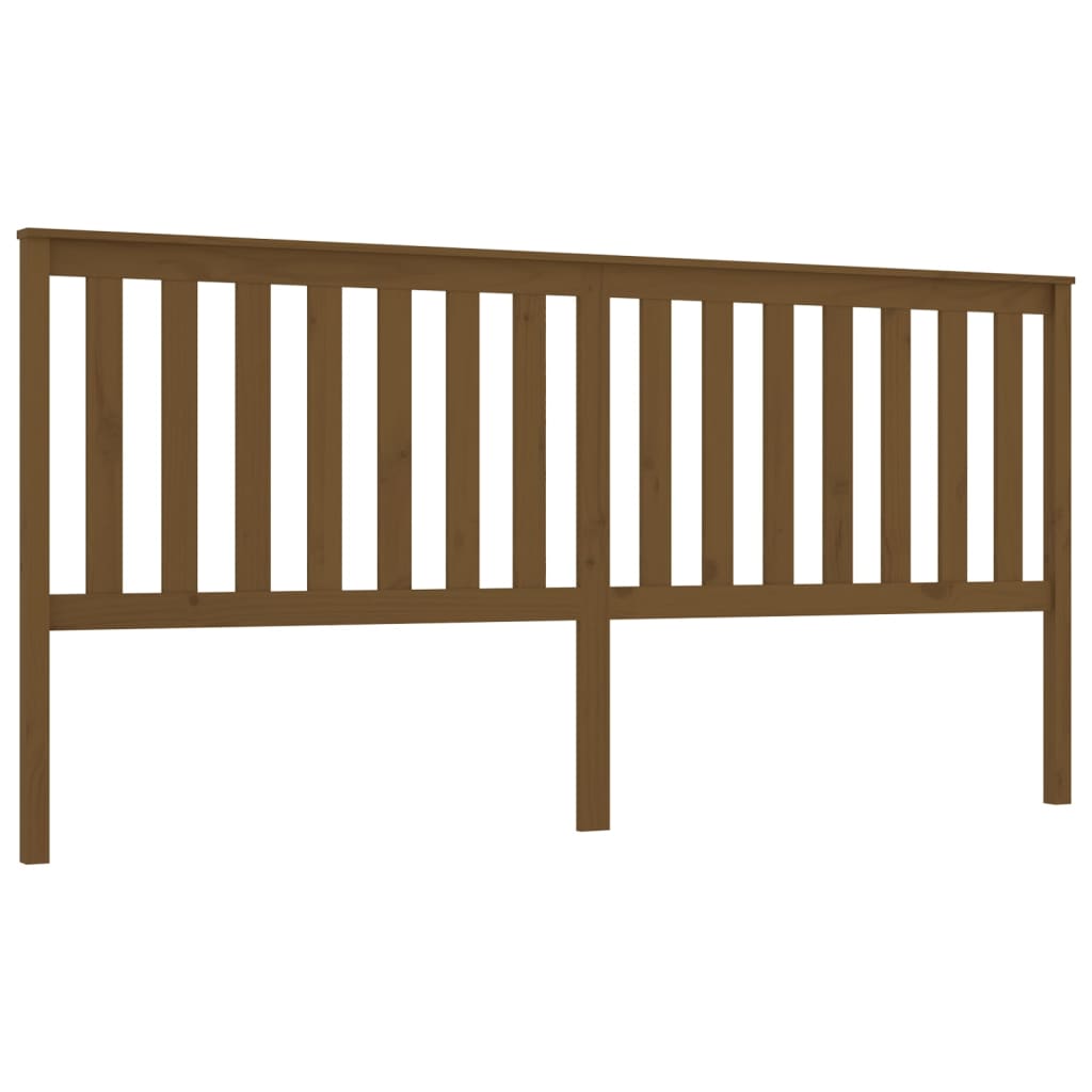 vidaXL Bed Headboard Honey Brown 206x6x101 cm Solid Wood Pine