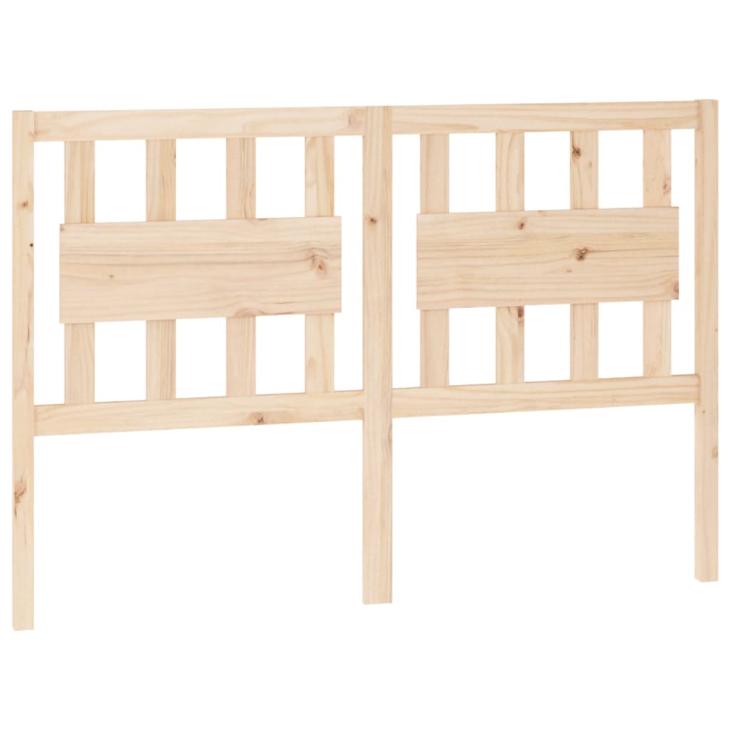 Bed Headboard 125.5x4x100 cm Solid Wood Pine