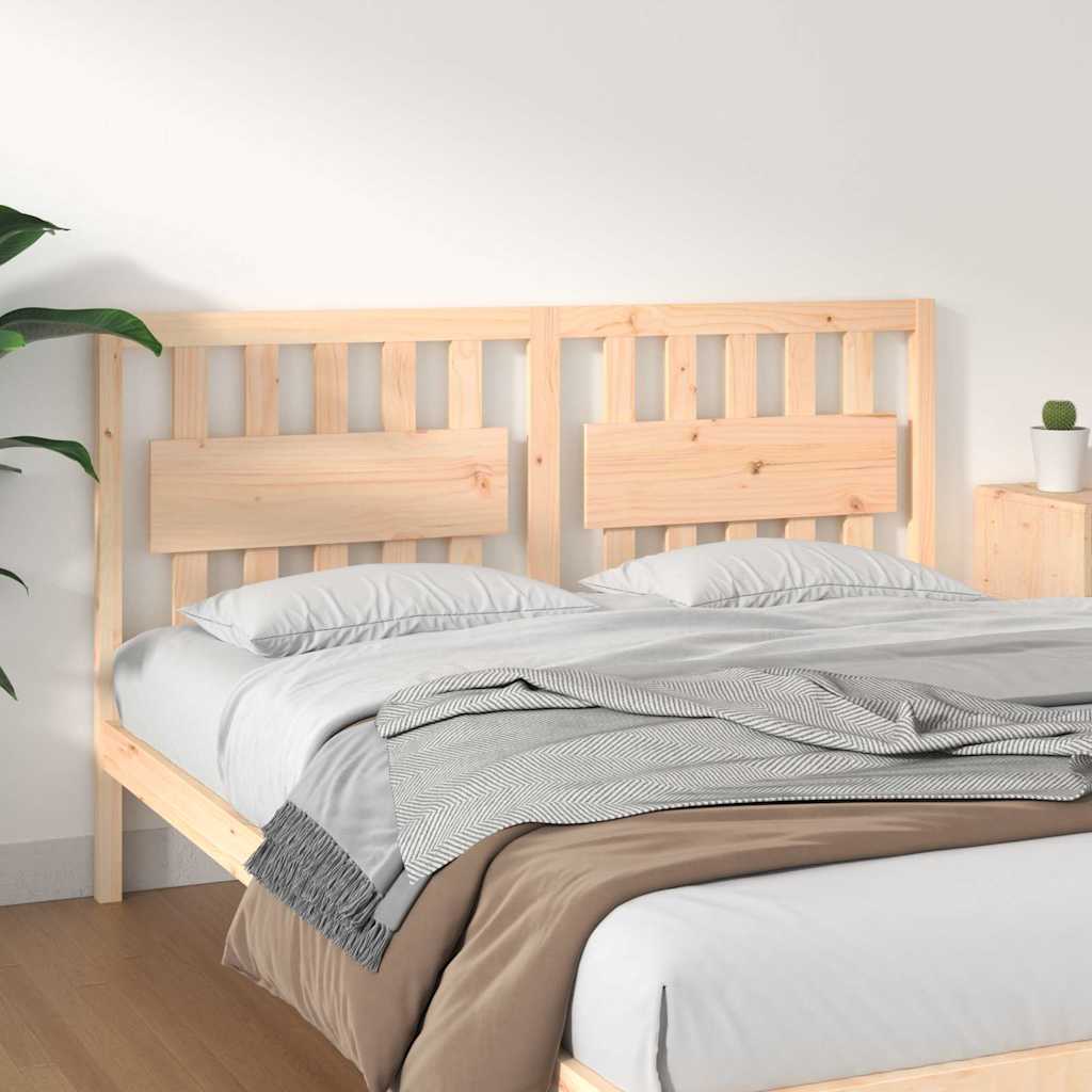 Bed Headboard 165.5x4x100 cm Solid Wood Pine