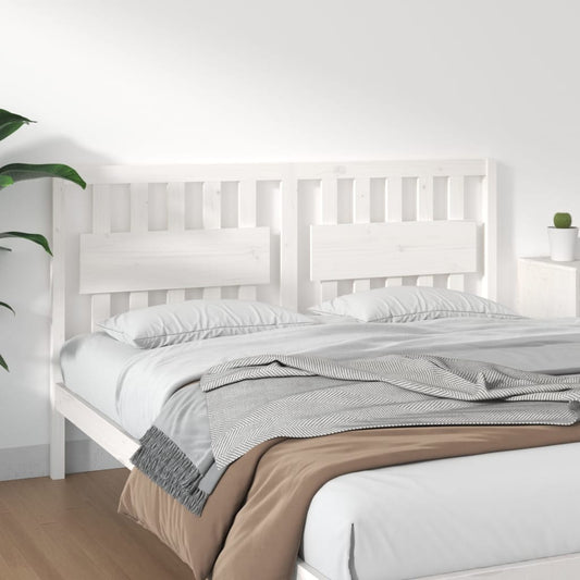 vidaXL Bed Headboard White 165.5x4x100 cm Solid Wood Pine