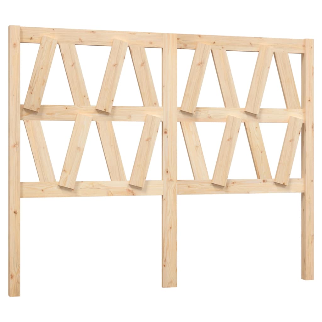 Bed Headboard 146x4x100 cm Solid Wood Pine