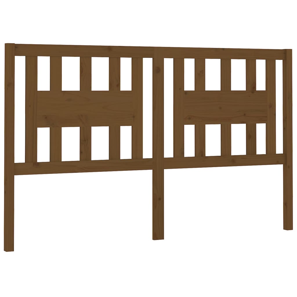 Headboard Honey Brown 126x4x100 cm Solid Wood Pine