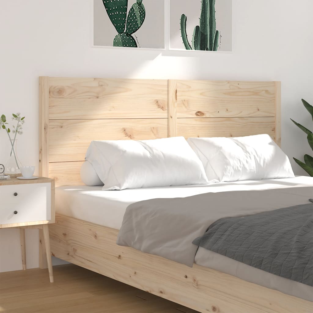 Headboard 206x4x100 cm Solid Wood Pine