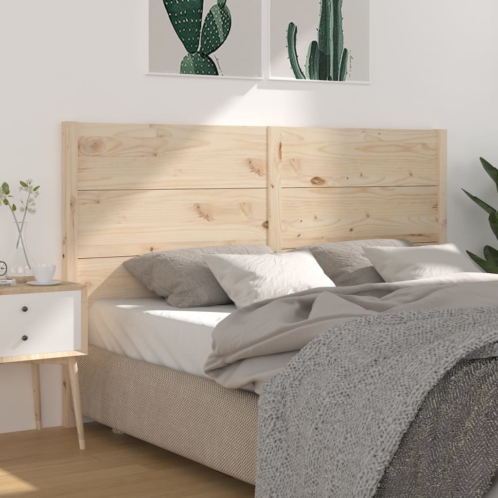 Headboard 206x4x100 cm Solid Wood Pine
