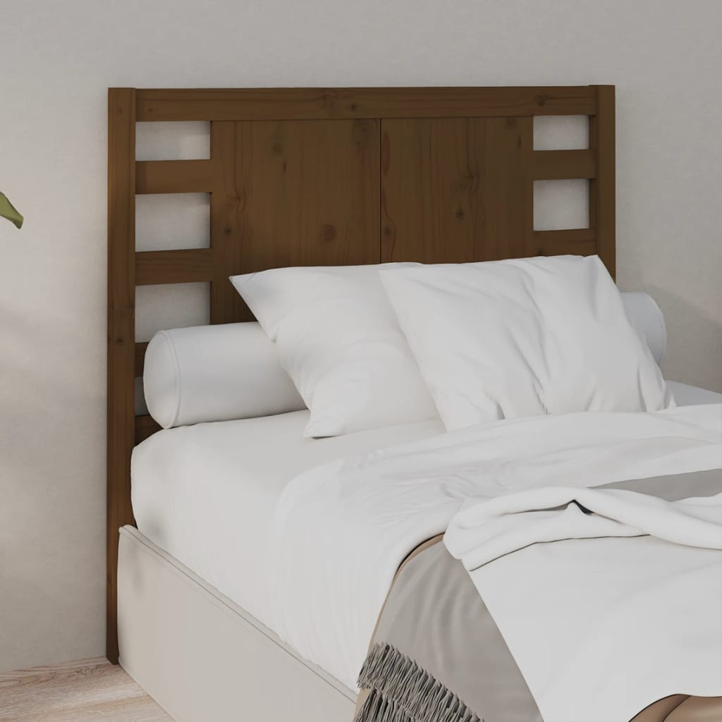 Headboard Honey Brown 81x4x100 cm Solid Wood Pine