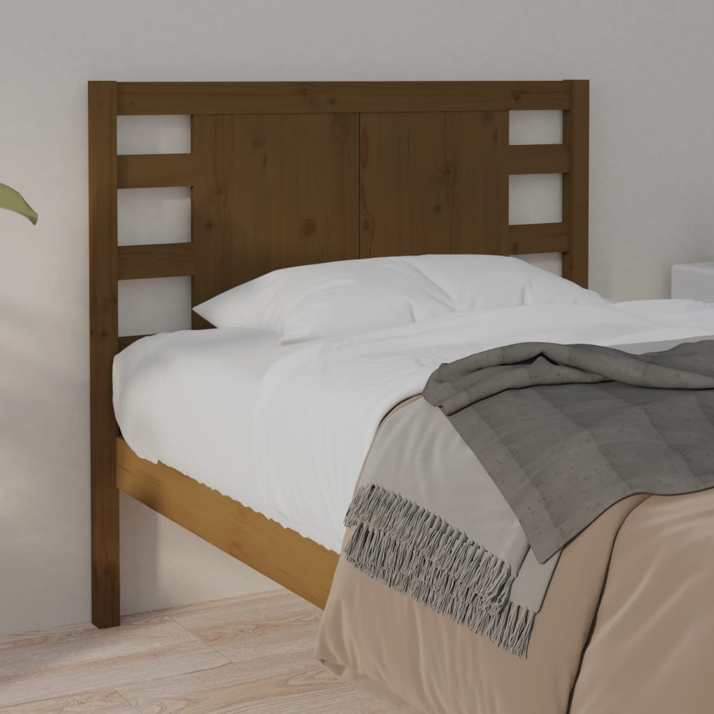 Headboard Honey Brown 106x4x100 cm Solid Wood Pine