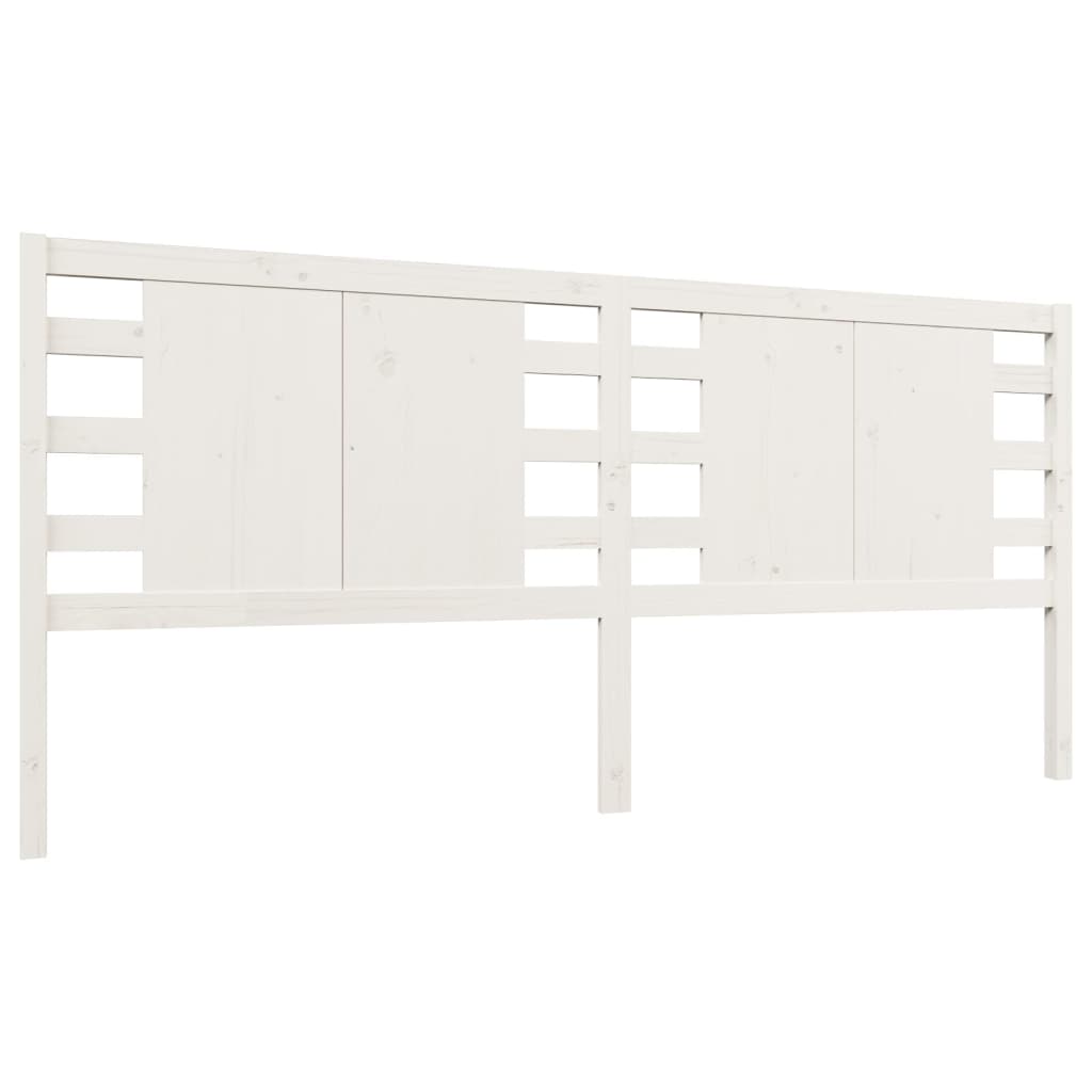 vidaXL Headboard White 166x4x100 cm Solid Wood Pine