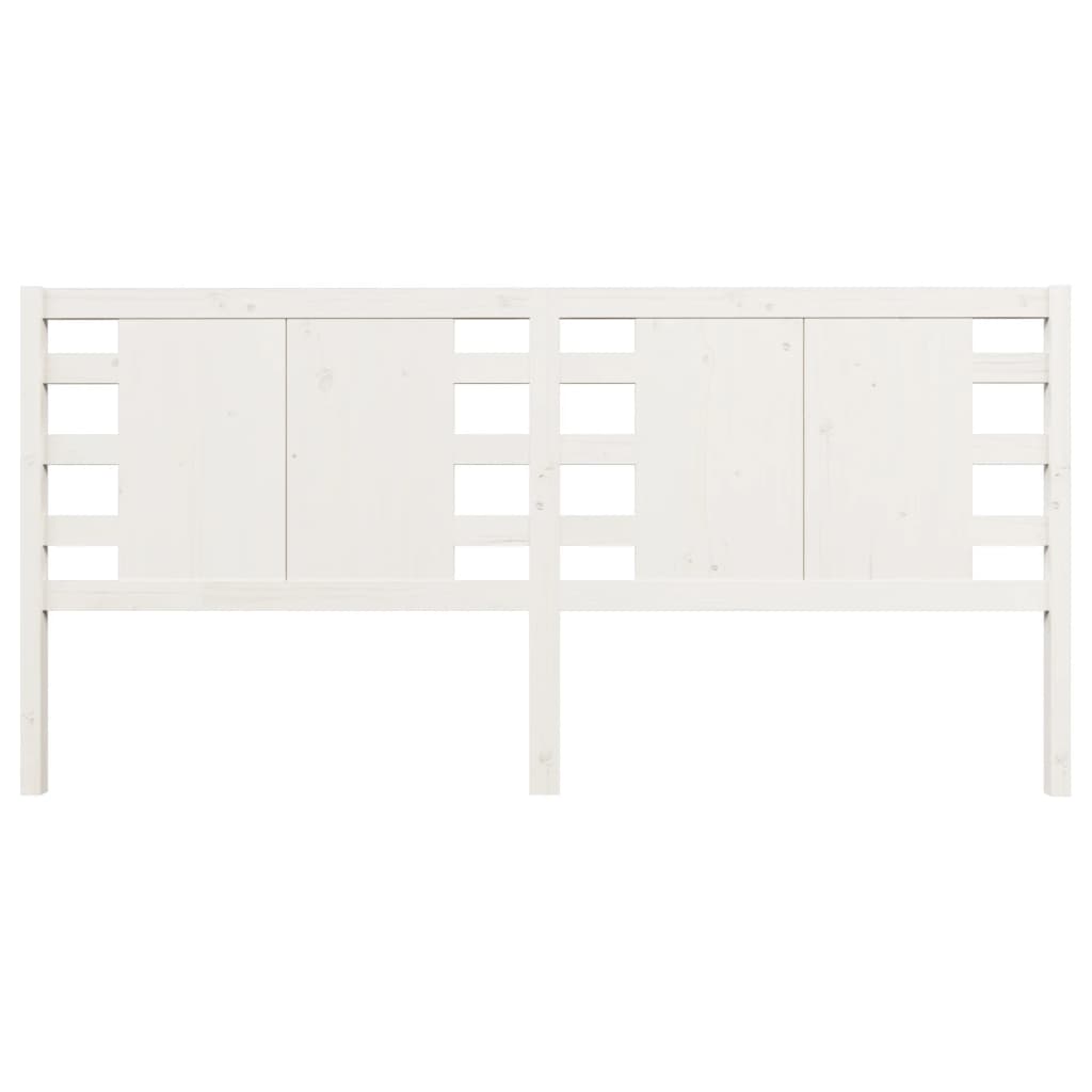 vidaXL Headboard White 166x4x100 cm Solid Wood Pine