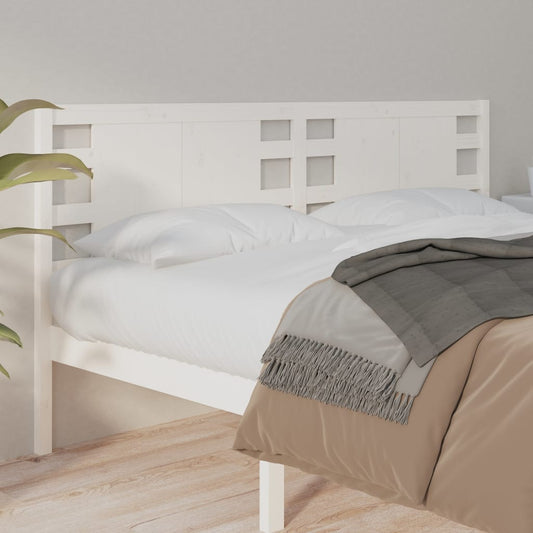 vidaXL Headboard White 166x4x100 cm Solid Wood Pine