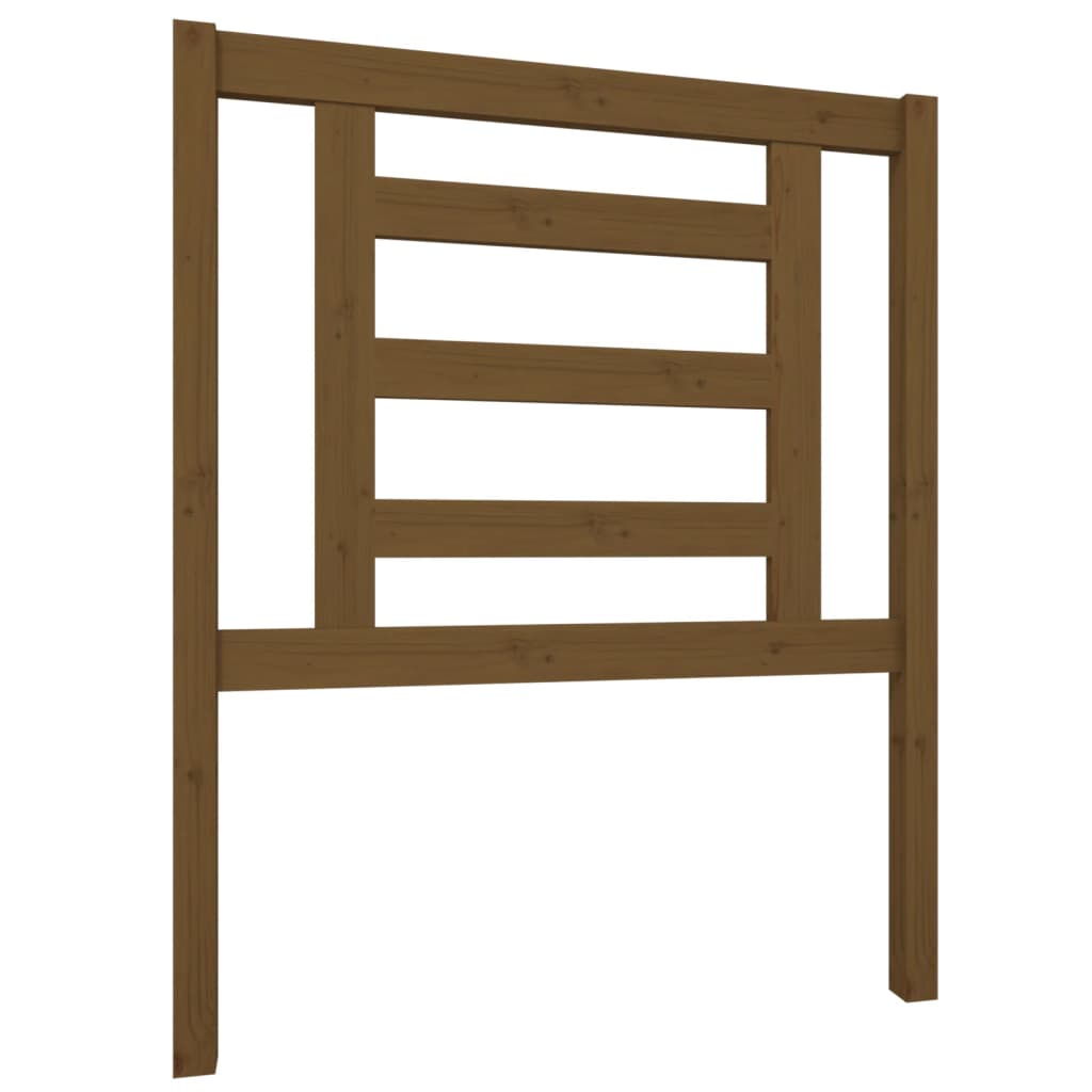 Bed Headboard Honey Brown 81x4x100 cm Solid Wood Pine