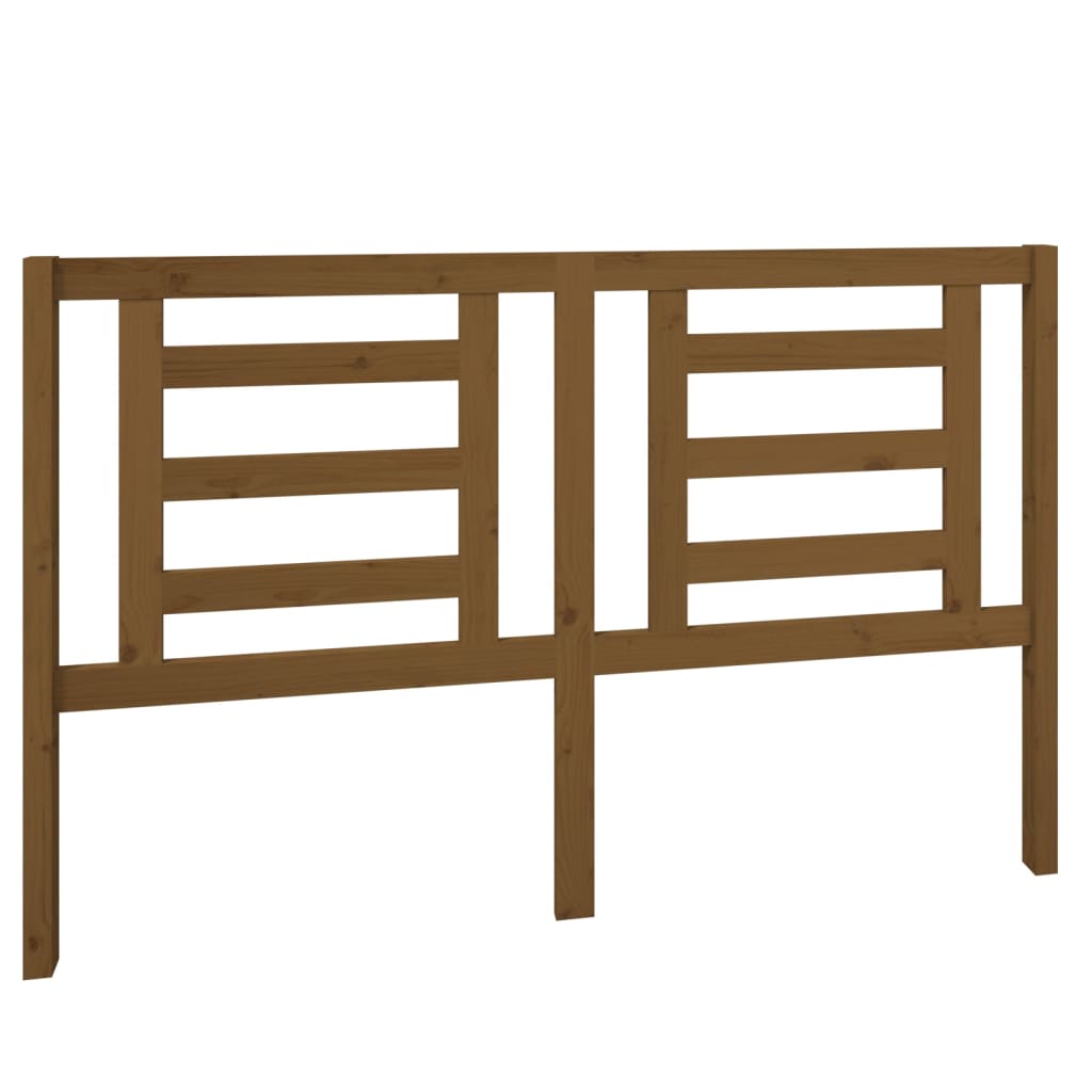 Bed Headboard Honey Brown 156x4x100 cm Solid Pine Wood