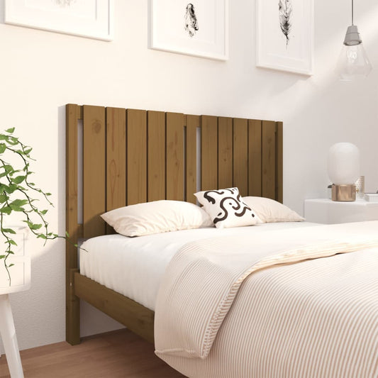 vidaXL Bed Headboard Honey Brown 125.5x4x100 cm Solid Wood Pine