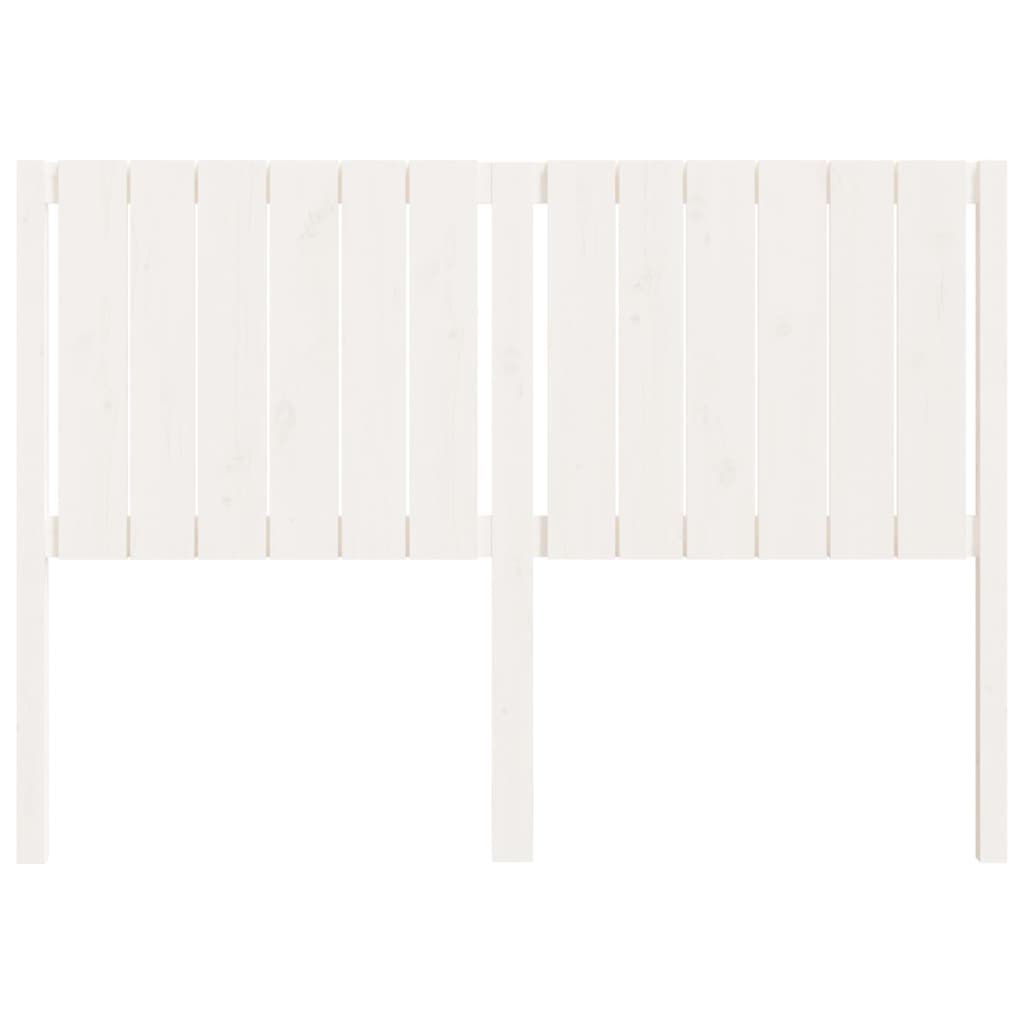 vidaXL Bed Headboard White 145.5x4x100 cm Solid Wood Pine