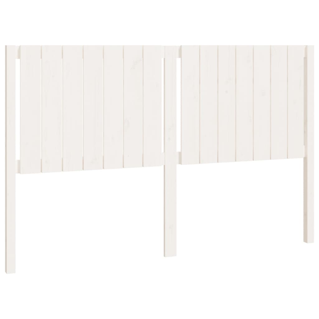 vidaXL Bed Headboard White 165.5x4x100 cm Solid Wood Pine