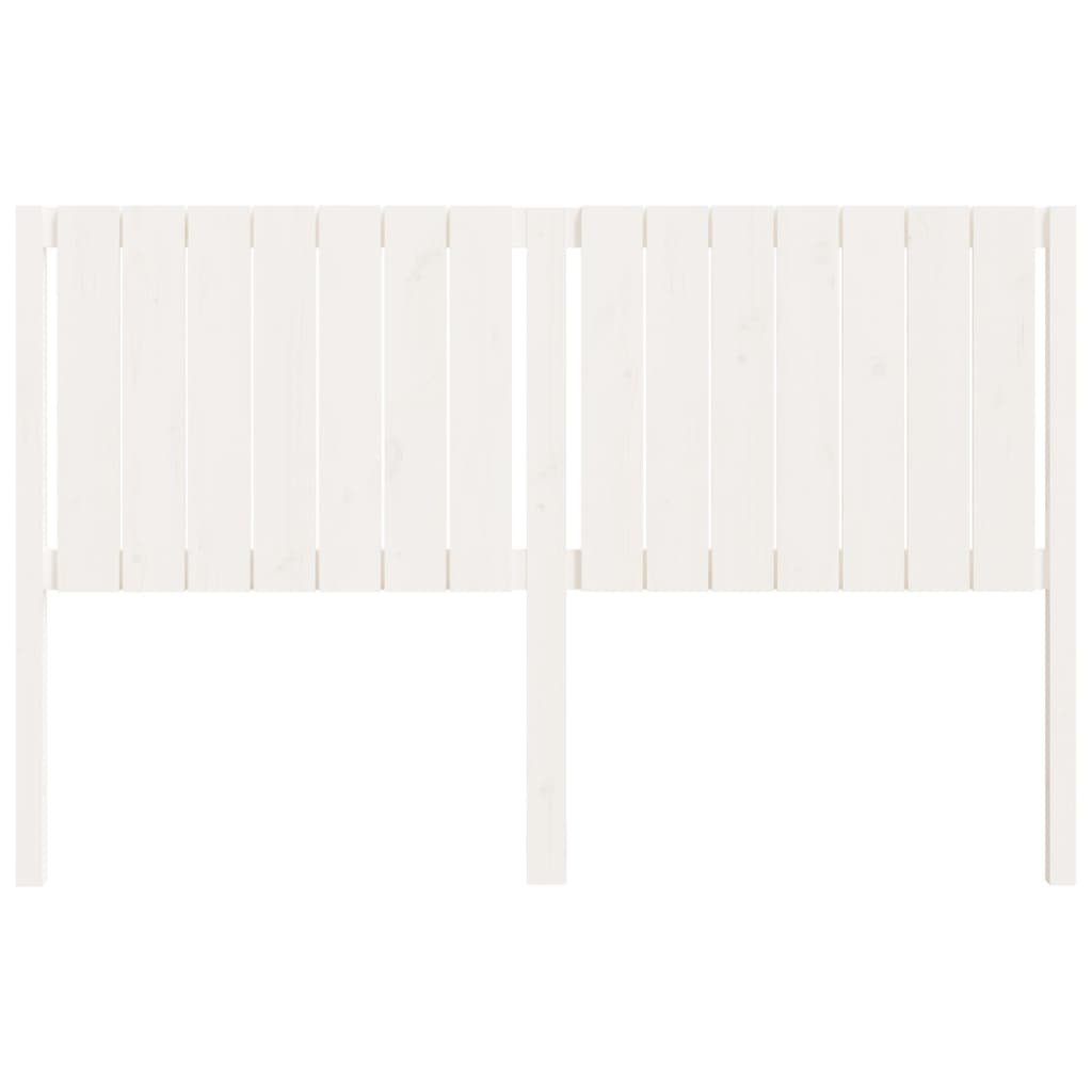 vidaXL Bed Headboard White 165.5x4x100 cm Solid Wood Pine