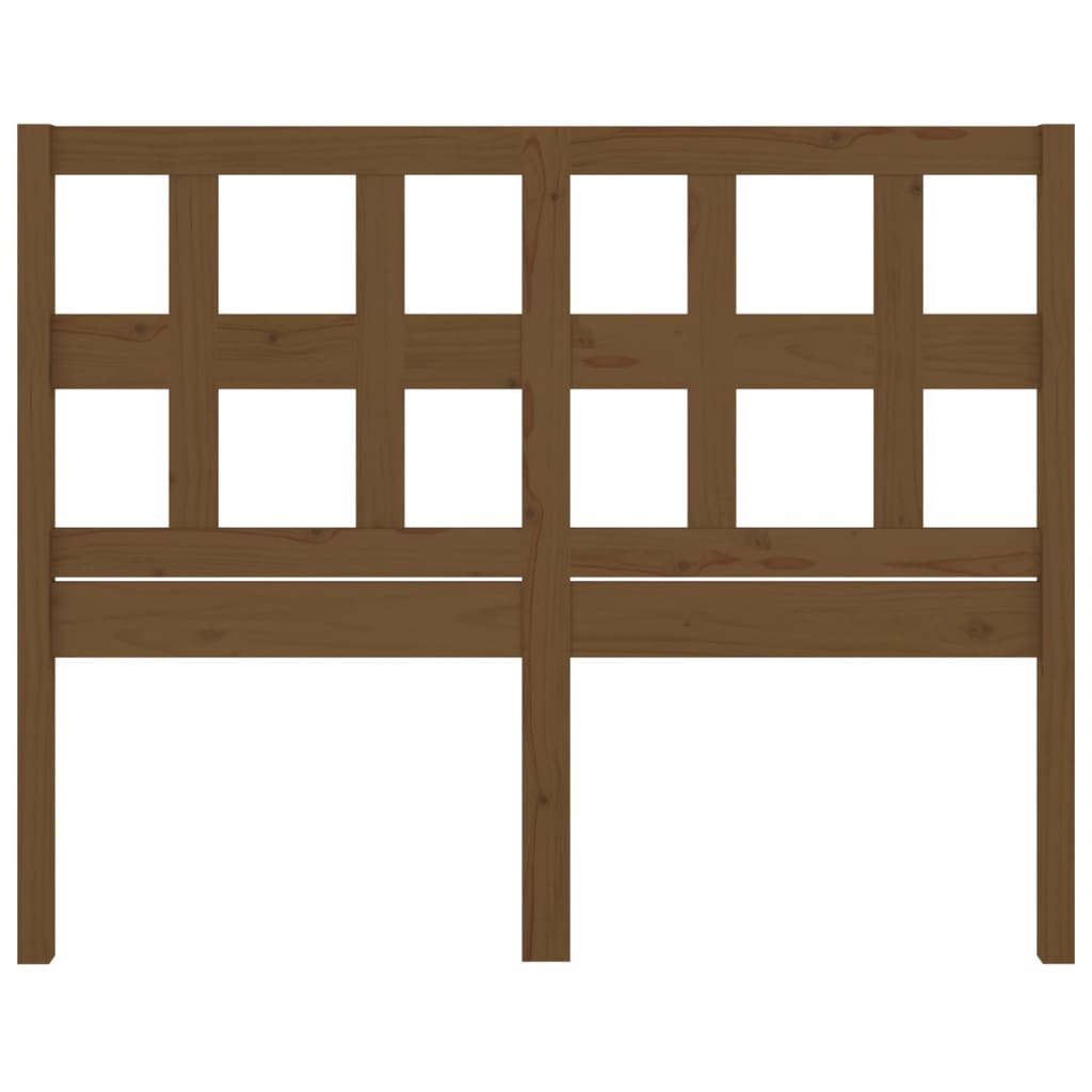 Bed Headboard Honey Brown 125.5x4x100 cm Solid Wood Pine