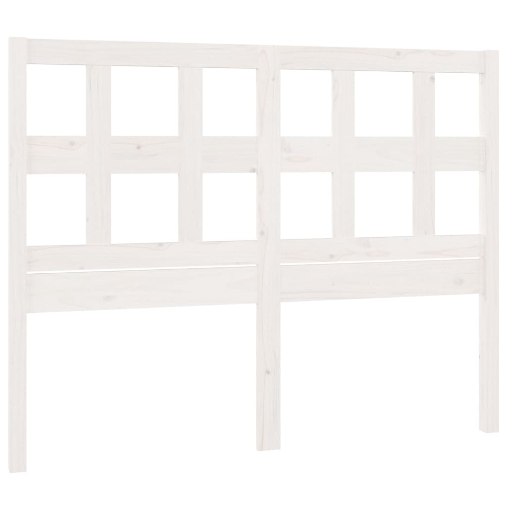 vidaXL Bed Headboard White 155.5x4x100 cm Solid Wood Pine