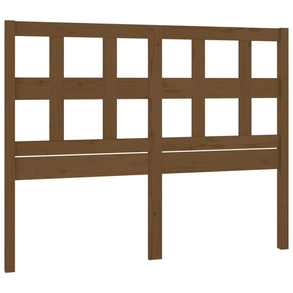 vidaXL Bed Headboard Honey Brown 155.5x4x100 cm Solid Wood Pine