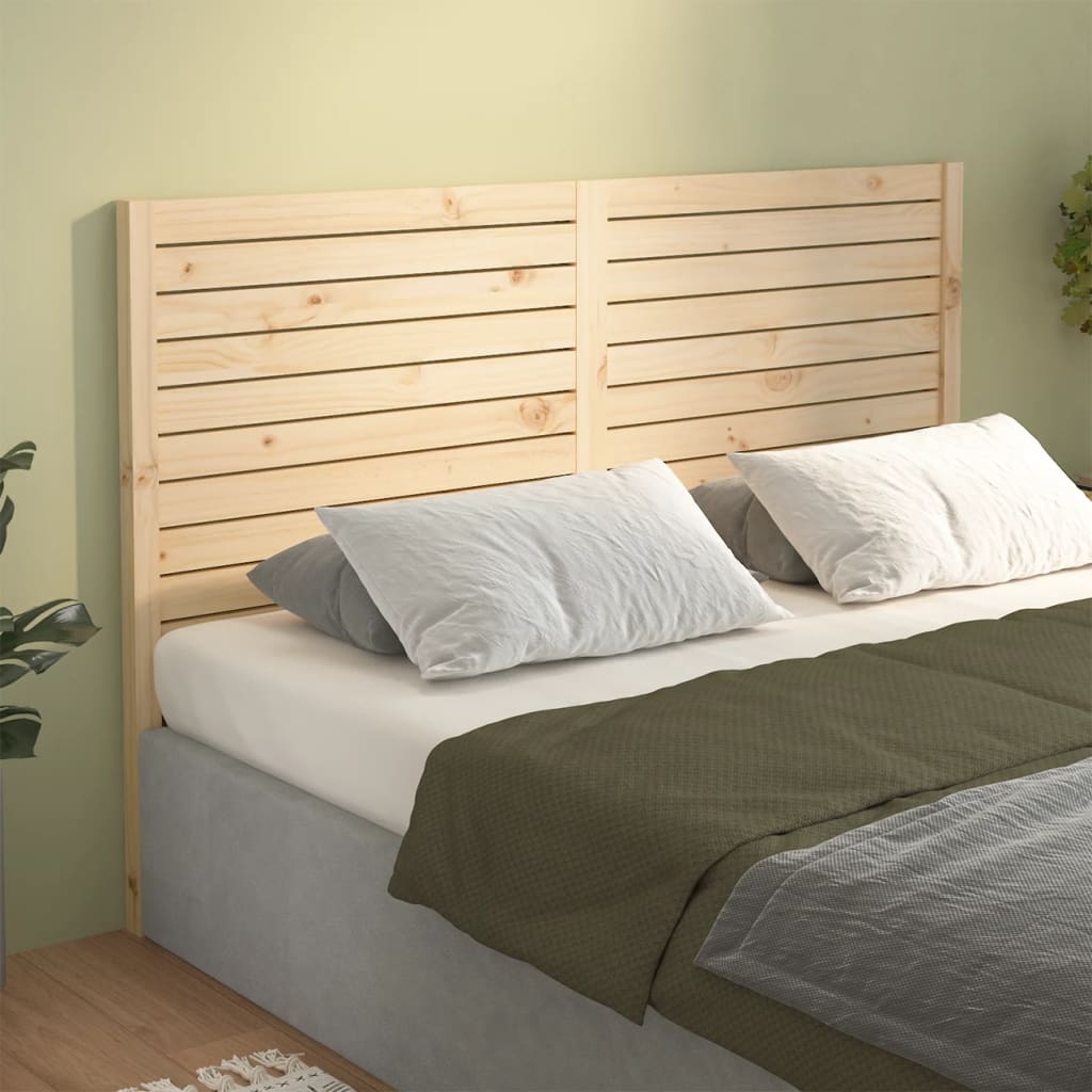 vidaXL Bed Headboard 166x4x100 cm Solid Wood Pine