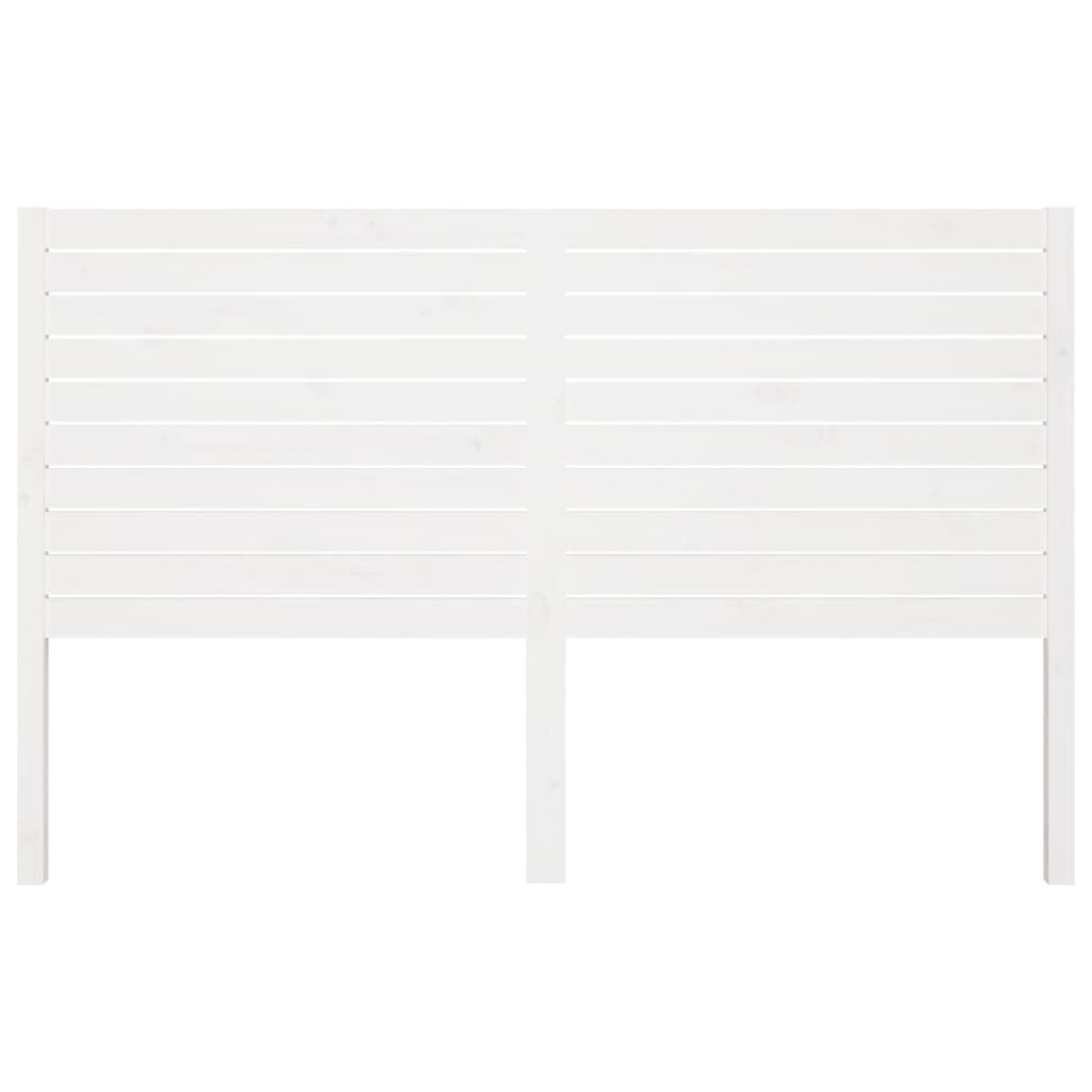 vidaXL Bed Headboard White 186x4x100 cm Solid Wood Pine