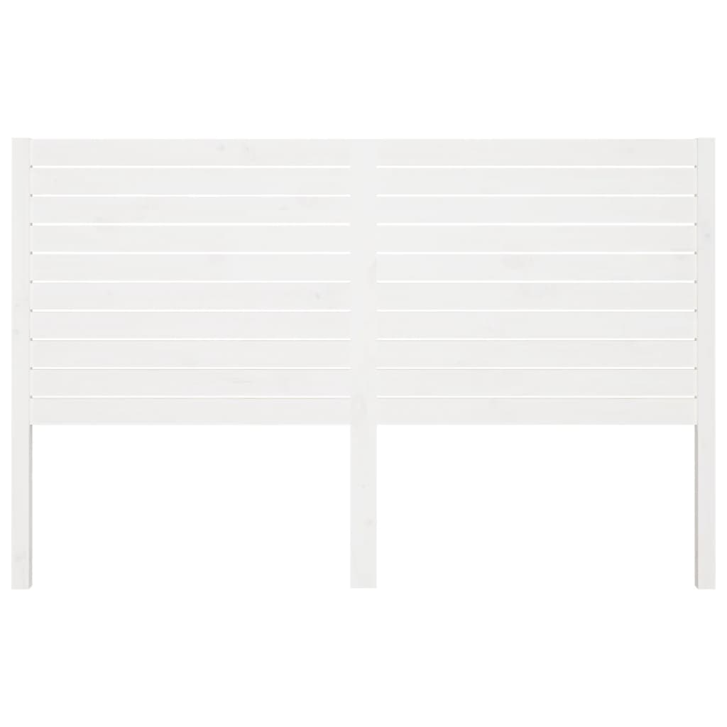 vidaXL Bed Headboard White 206x4x100 cm Solid Wood Pine