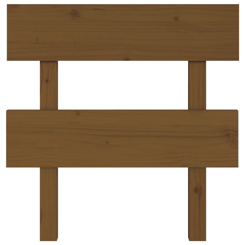 Bed Headboard Honey Brown 93.5x3x81 cm Solid Wood Pine