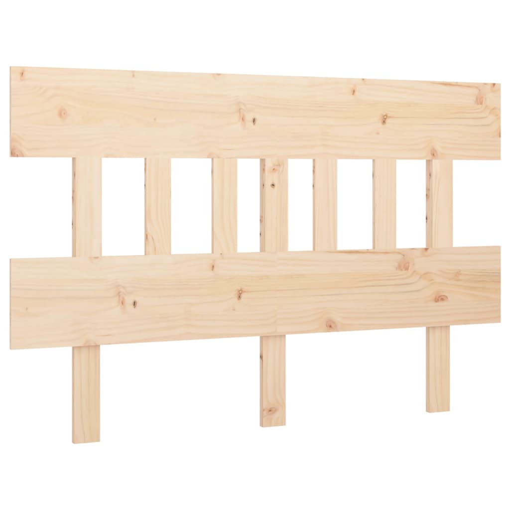 Bed Headboard 123.5x3x81 cm Solid Wood Pine