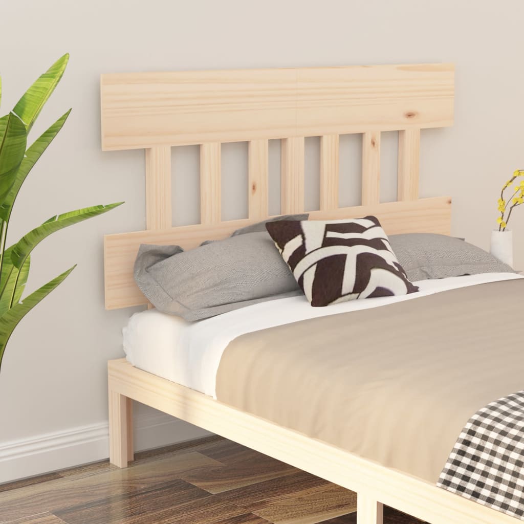 Bed Headboard 163.5x3x81 cm Solid Wood Pine