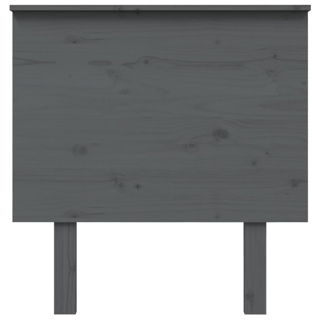 vidaXL Bed Headboard Grey 79x6x82.5 cm Solid Wood Pine