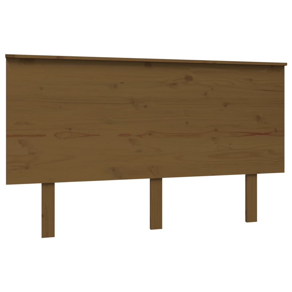 vidaXL Bed Headboard Honey Brown 139x6x82.5 cm Solid Wood Pine