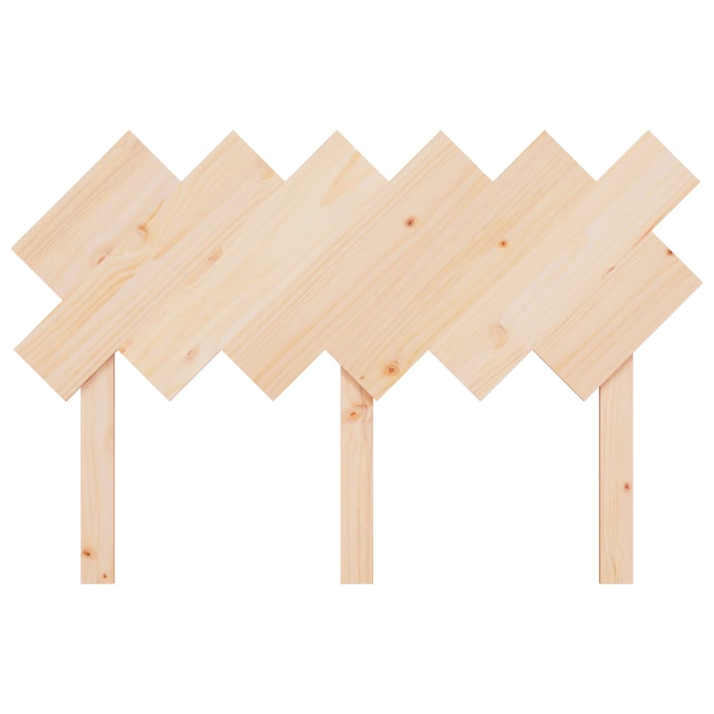 Bed Headboard 122.5x3x80.5 cm Solid Wood Pine