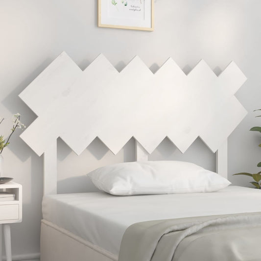 vidaXL Bed Headboard White 122.5x3x80.5 cm Solid Wood Pine