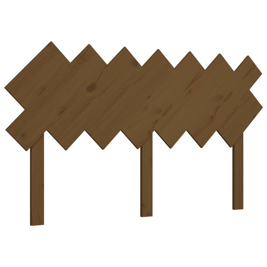 Bed Headboard Honey Brown 141x3x80.5 cm Solid Wood Pine