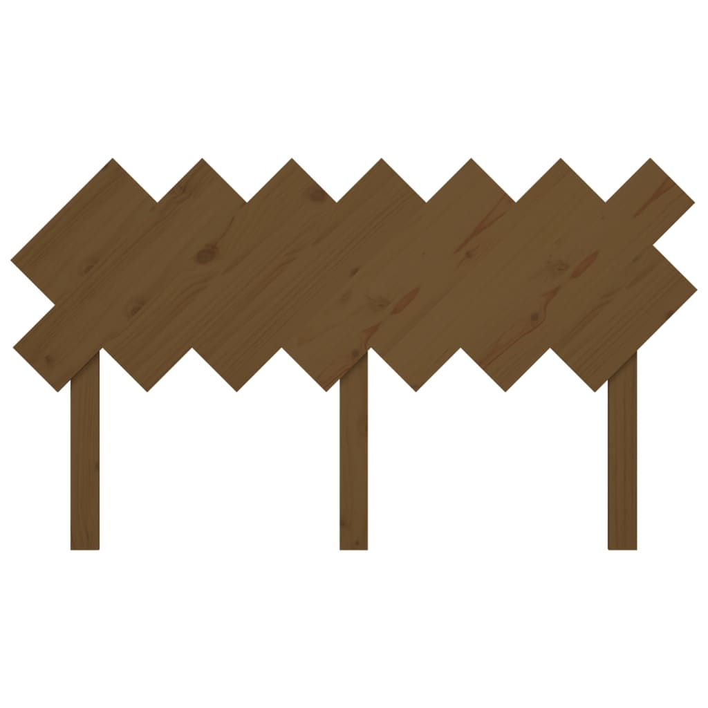 Bed Headboard Honey Brown 141x3x80.5 cm Solid Wood Pine