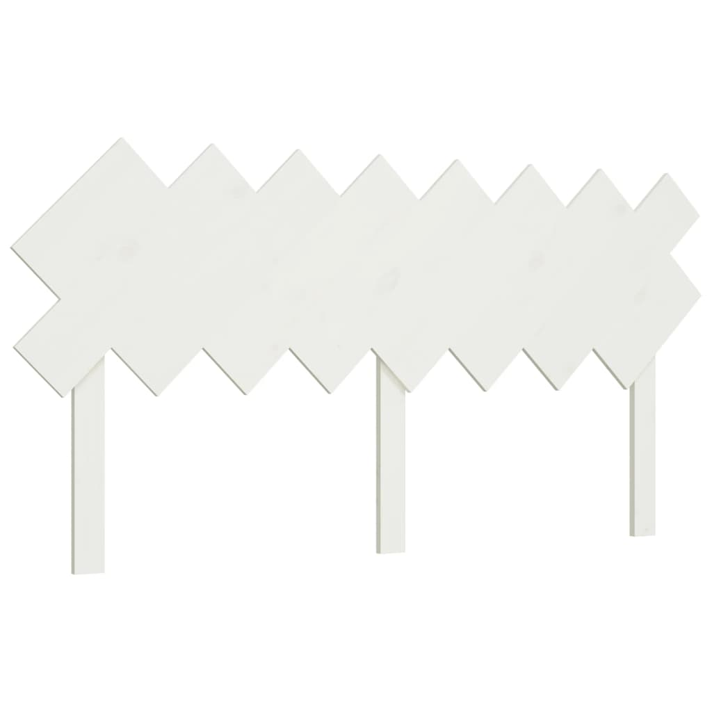 vidaXL Bed Headboard White 159.5x3x80.5 cm Solid Wood Pine