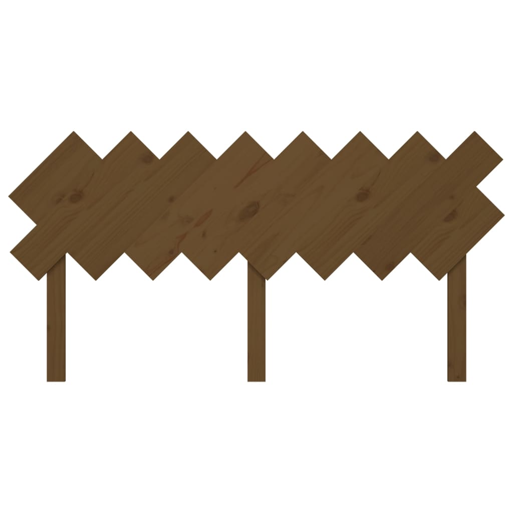 Bed Headboard Honey Brown 159.5x3x80.5 cm Solid Wood Pine