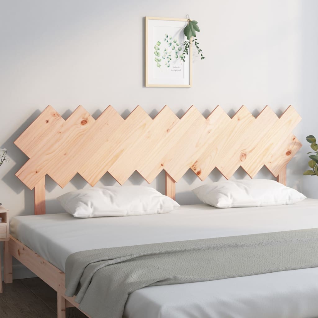 vidaXL Bed Headboard 196x3x80.5 cm Solid Wood Pine