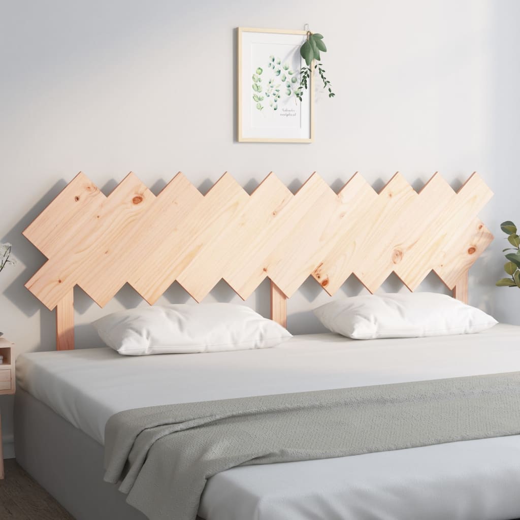 vidaXL Bed Headboard 196x3x80.5 cm Solid Wood Pine