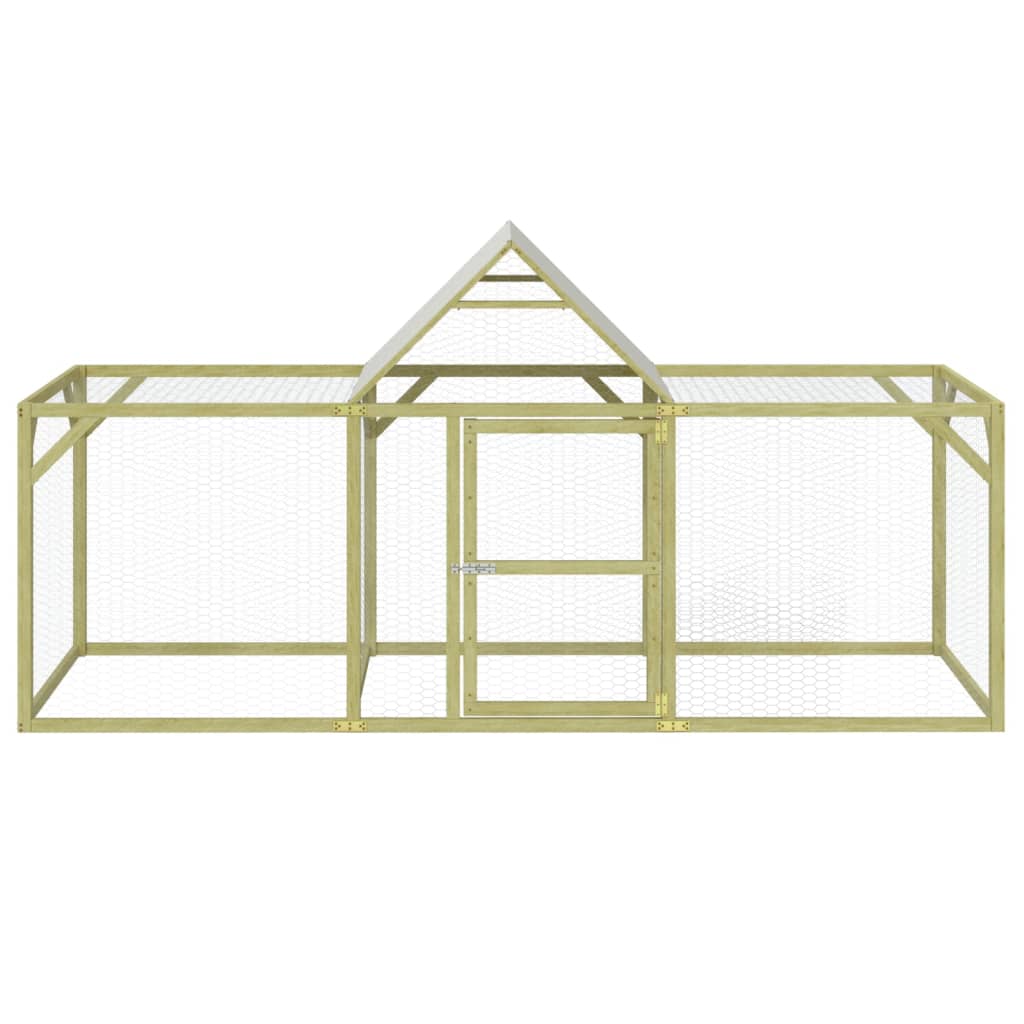 vidaXL Chicken Coop 300x100x150 cm Impregnated Solid Wood Pine